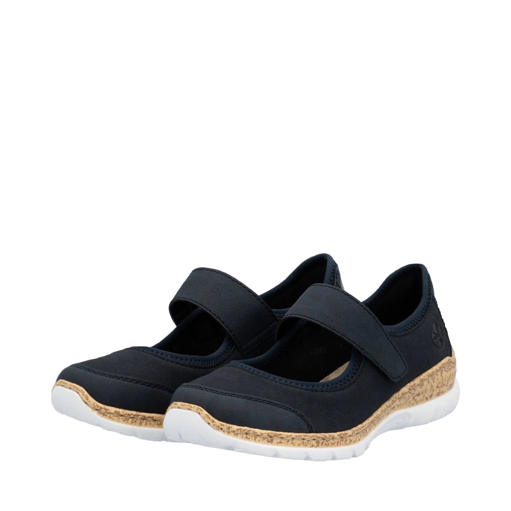 Mudguard and Toe view of Rieker Nikita B0 Mary Jane for women.