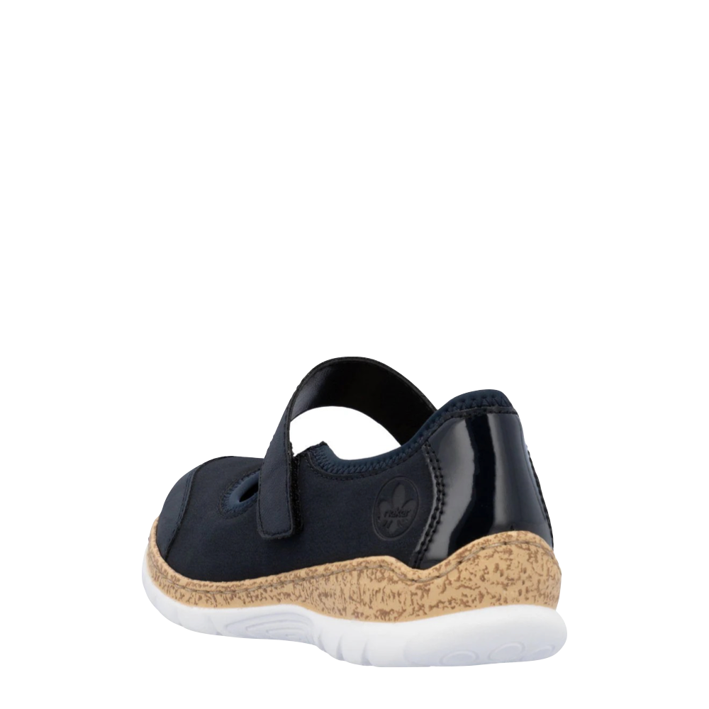 Heel view of Rieker Nikita B0 Mary Jane for women.