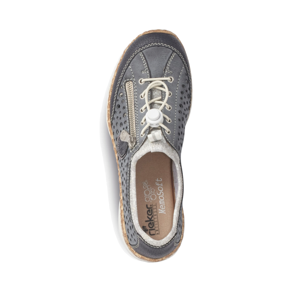Top-down view of Rieker Nikita P6 Bungee Shoe for women.