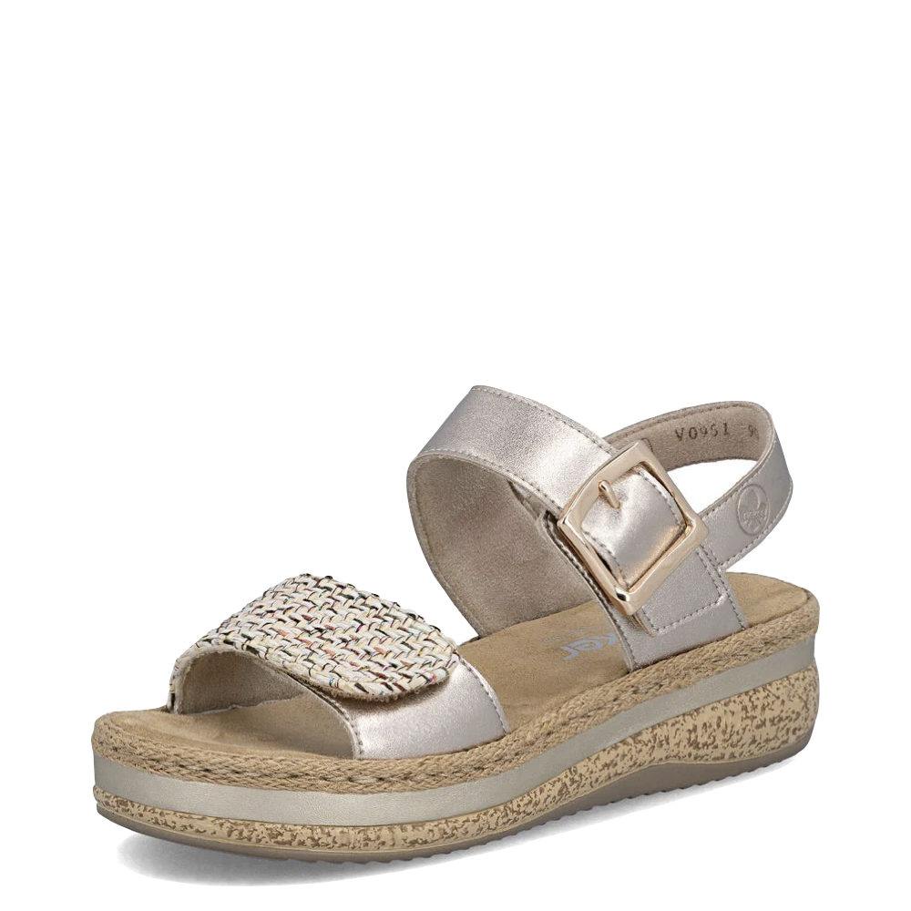 Toe view of Rieker Regina 51 Sandal for women.