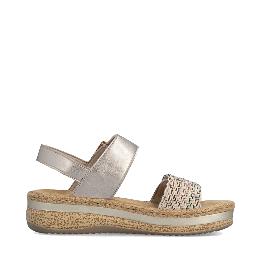 Side (right) view of Rieker Regina 51 Sandal for women.