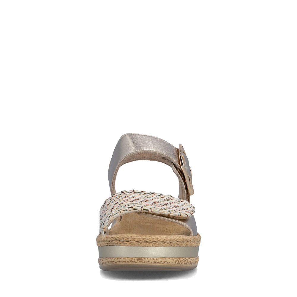 Front view of Rieker Regina 51 Sandal for women.