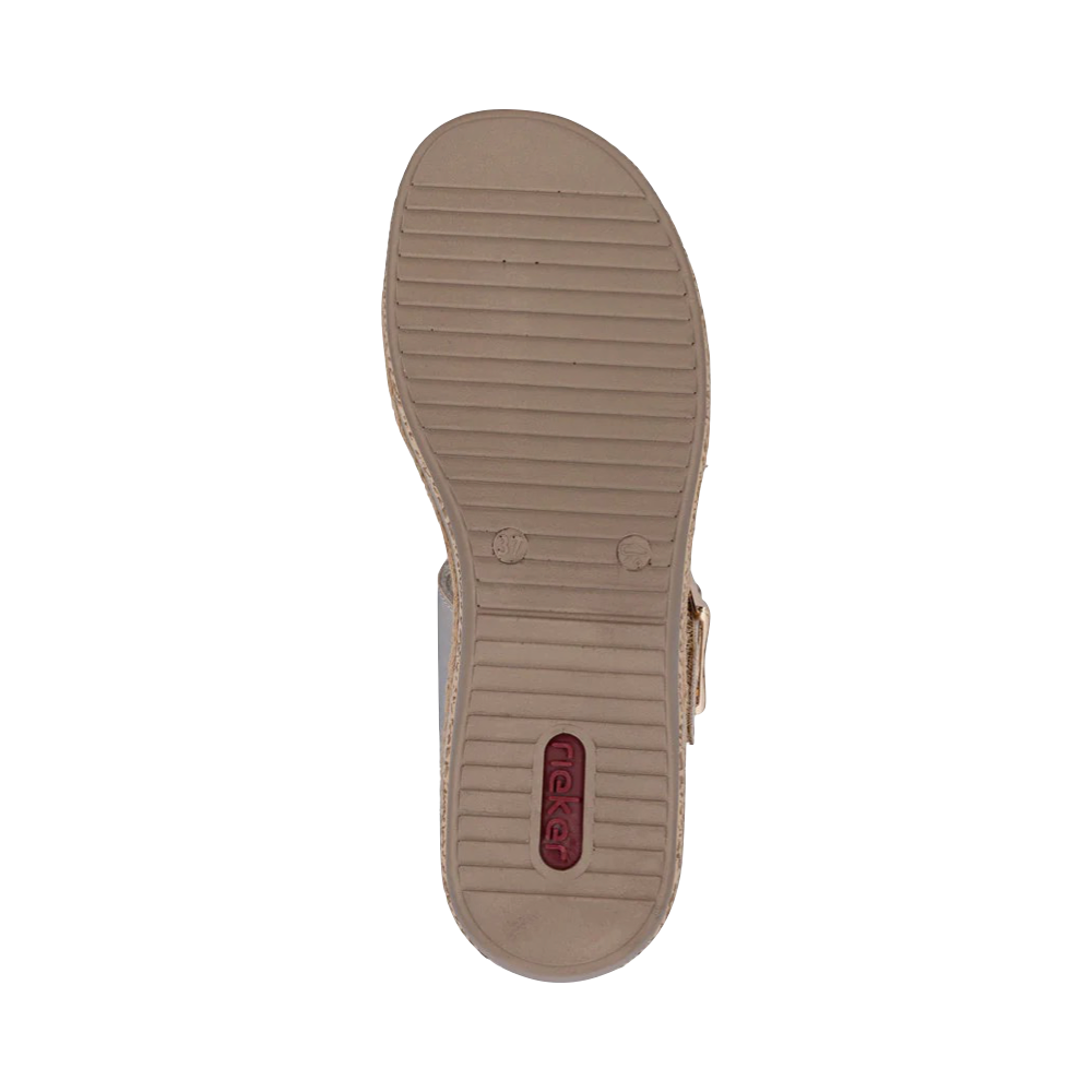Bottom view of Rieker Regina 51 Sandal for women.