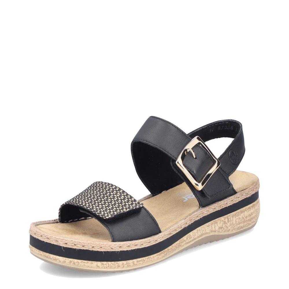 Toe view of Rieker Regina 51 Sandal for women.