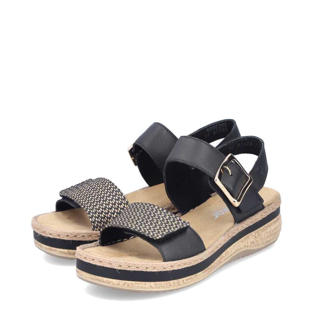 Toe view of Rieker Regina 51 Sandal for women.