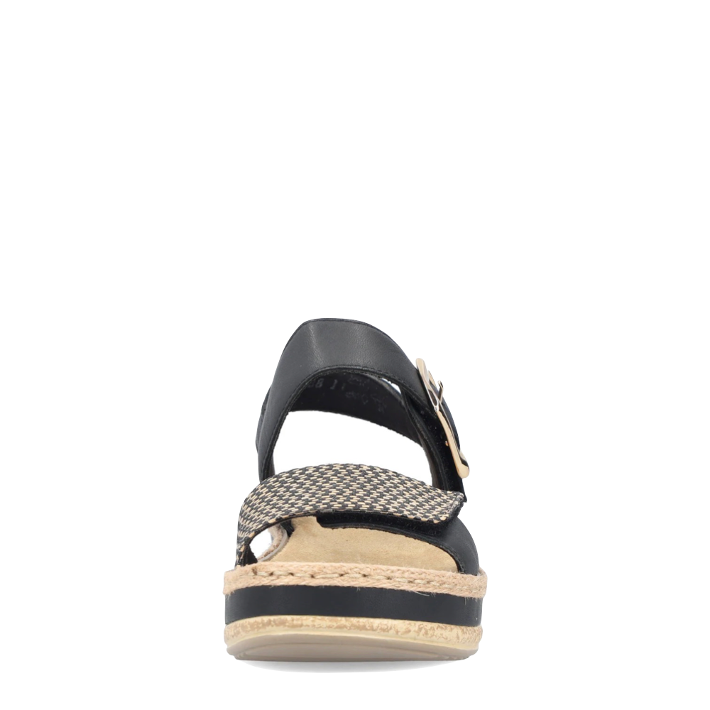 Front view of Rieker Regina 51 Sandal for women.