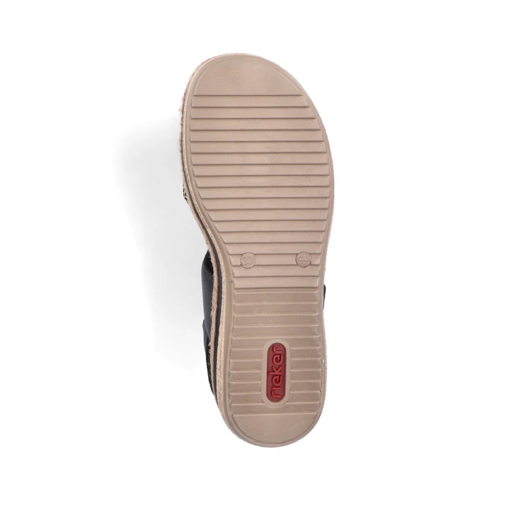 Bottom view of Rieker Regina 51 Sandal for women.