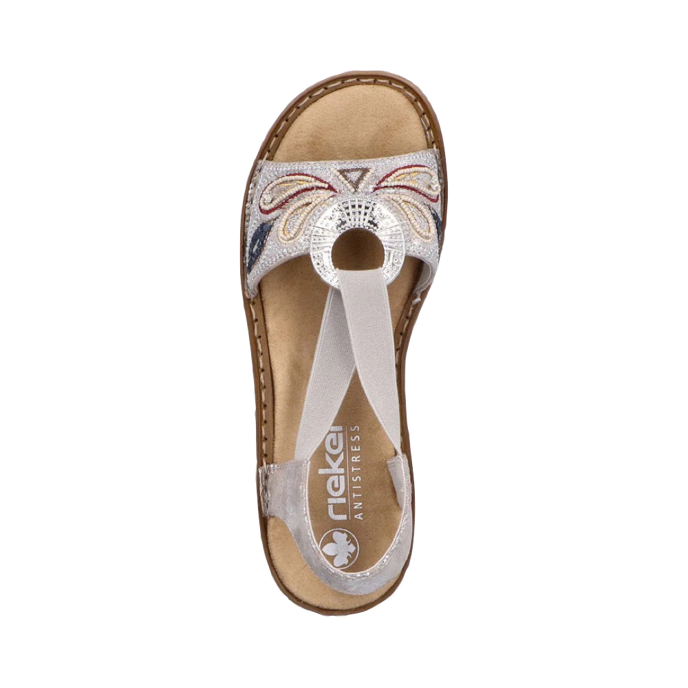 Top-down view of Rieker Regina B4 Sandal for women.