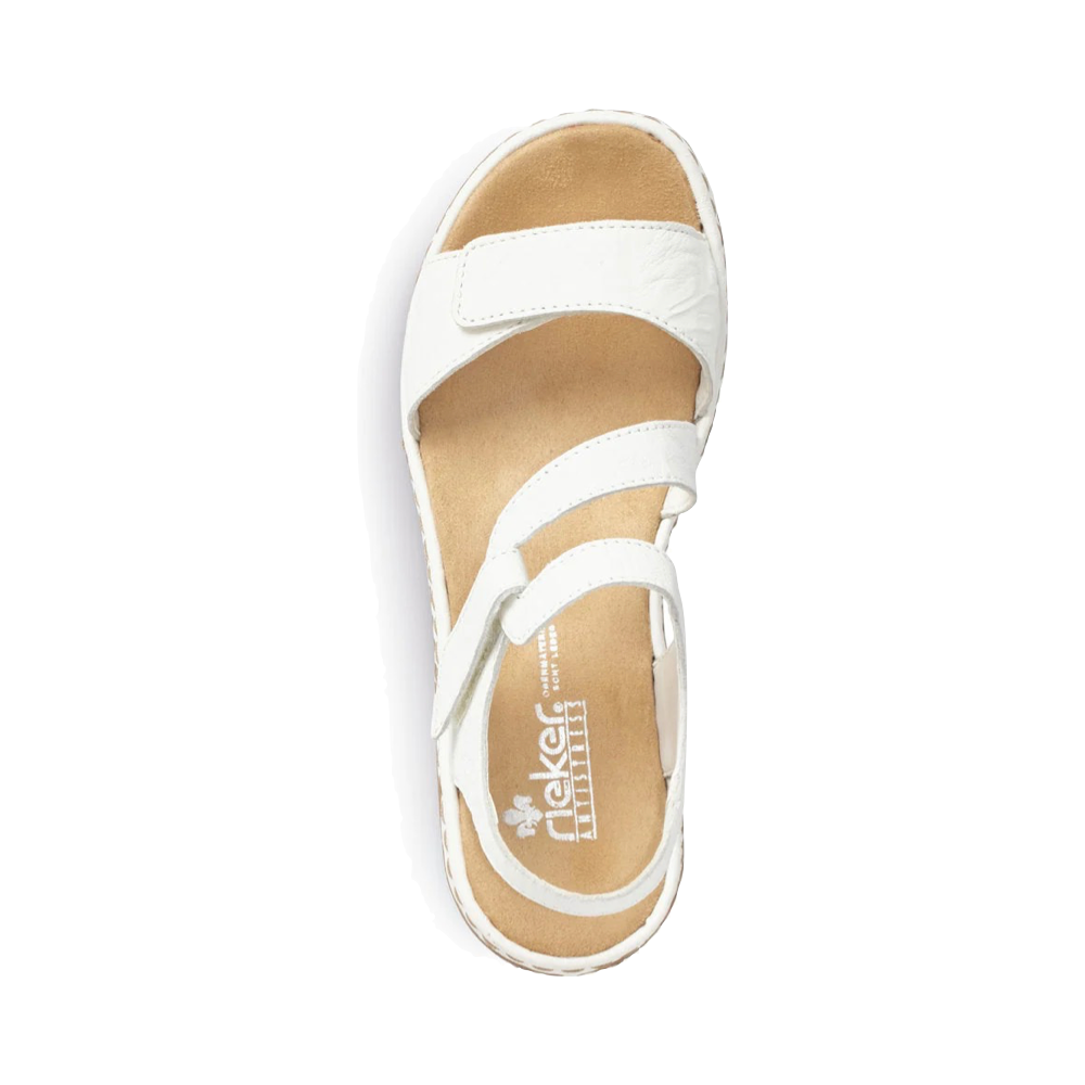 Top-down view of Rieker Regina C7 Sandal for women.