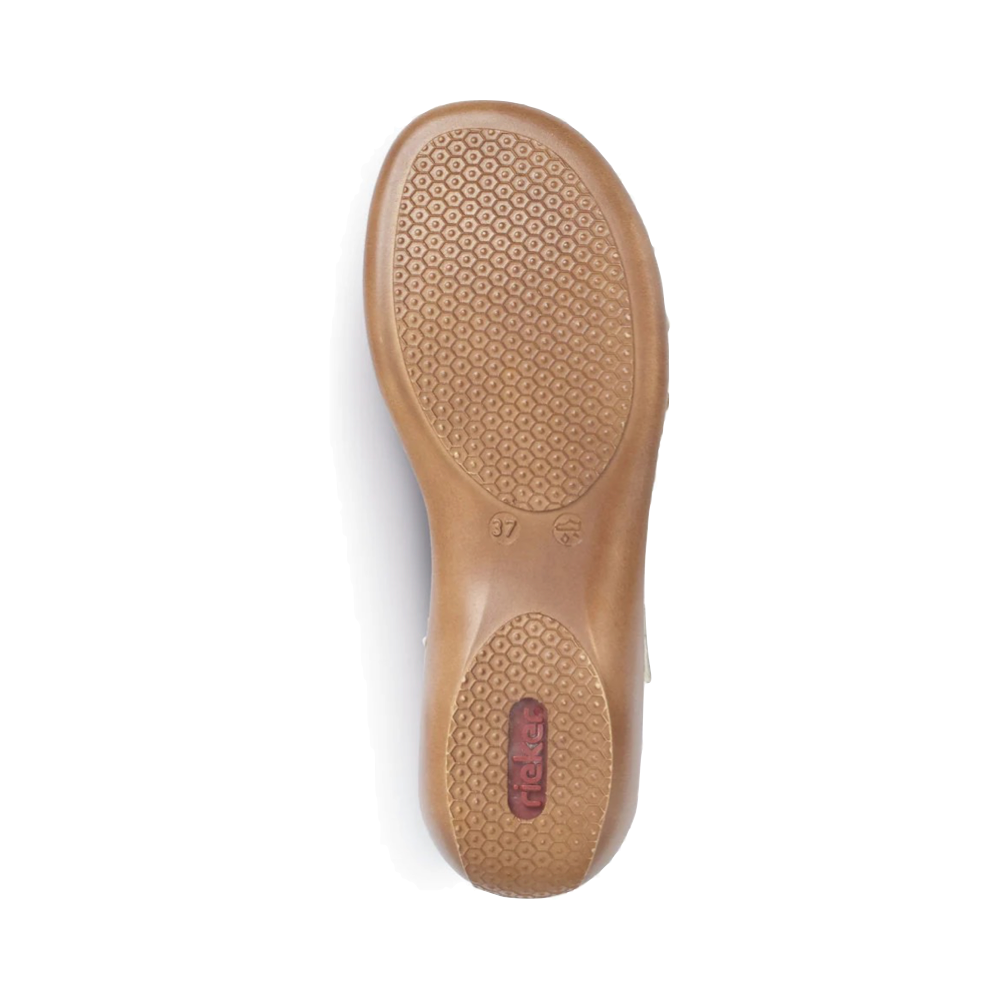 Bottom view of Rieker Regina C7 Sandal for women.