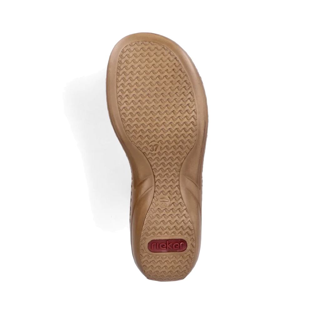 Bottom view of Rieker Regina K2 Slide Sandal for women.