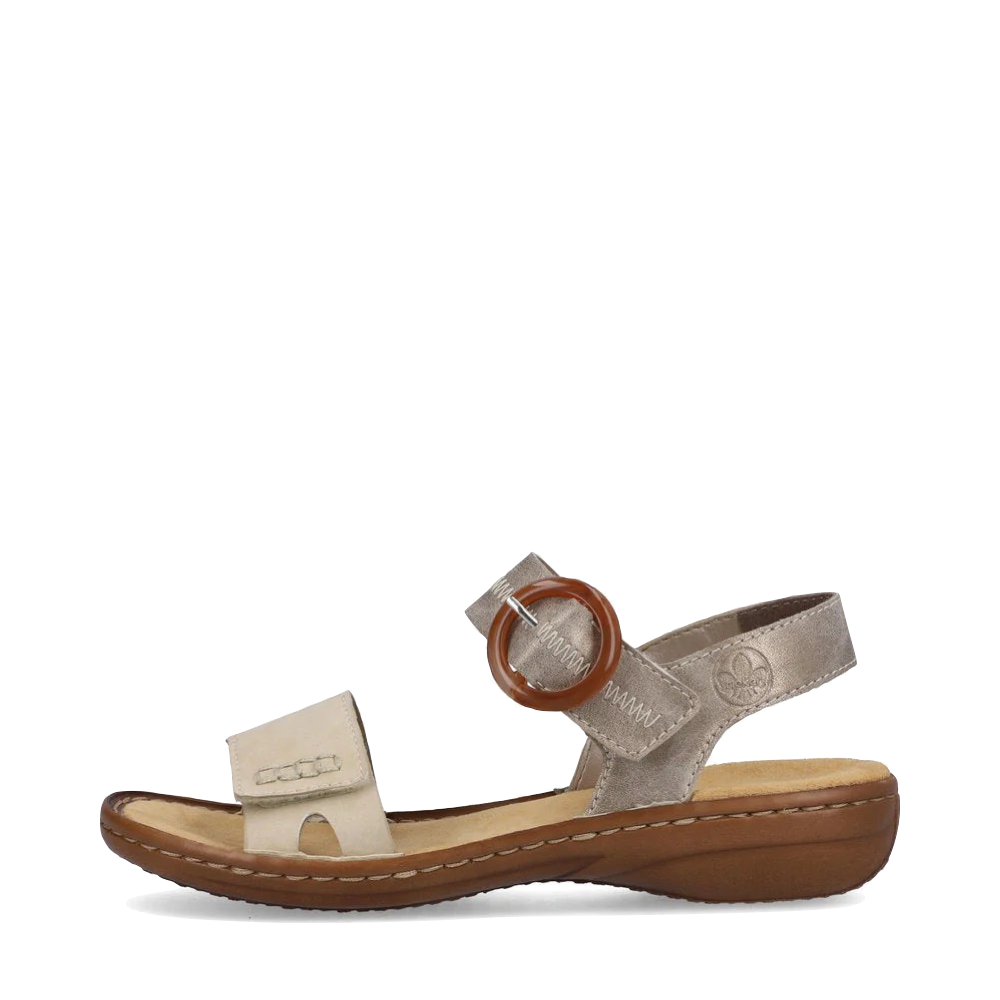 Side (left) view of Rieker Regina Z3 Sandal for women.