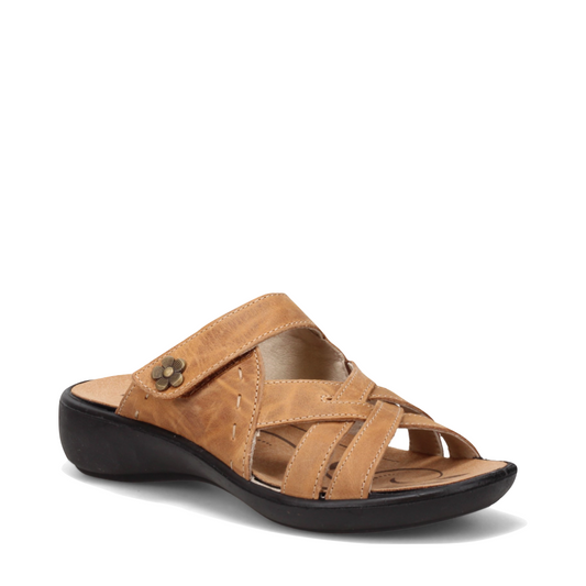 Romika Women's Ibiza 99 Slide Sandal in Camel