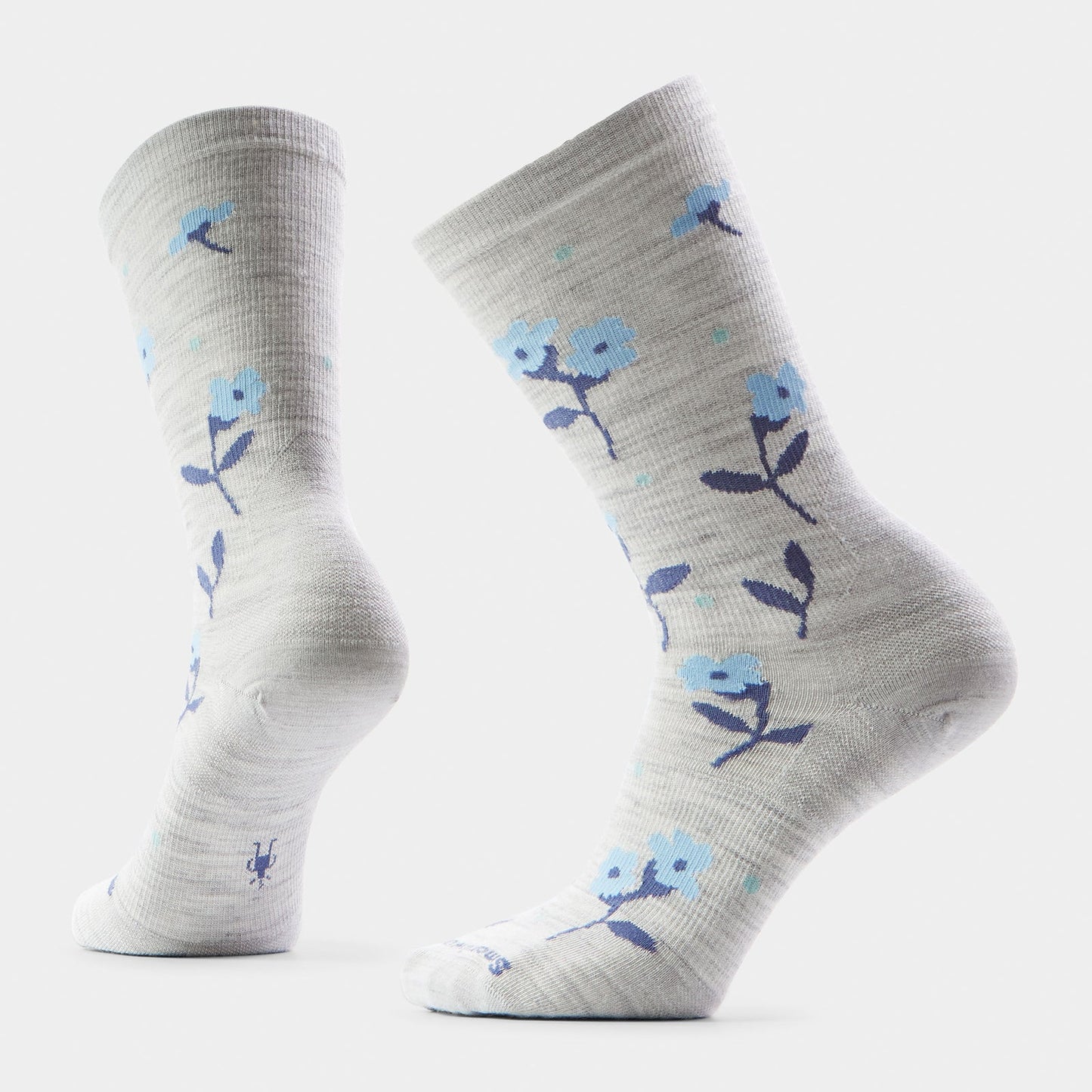 Smartwool Women's Zero Cushion Everyday Garden Gala Crew Socks in Ash