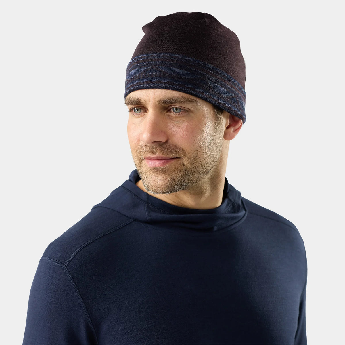 Smartwool Thermal Merino Reversible Cuffed Beanie in Nightfall Summit Soul