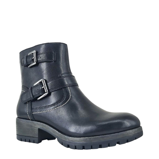 Side (right) view of Salvia Castle Waterproof Leather Side Zip for women.