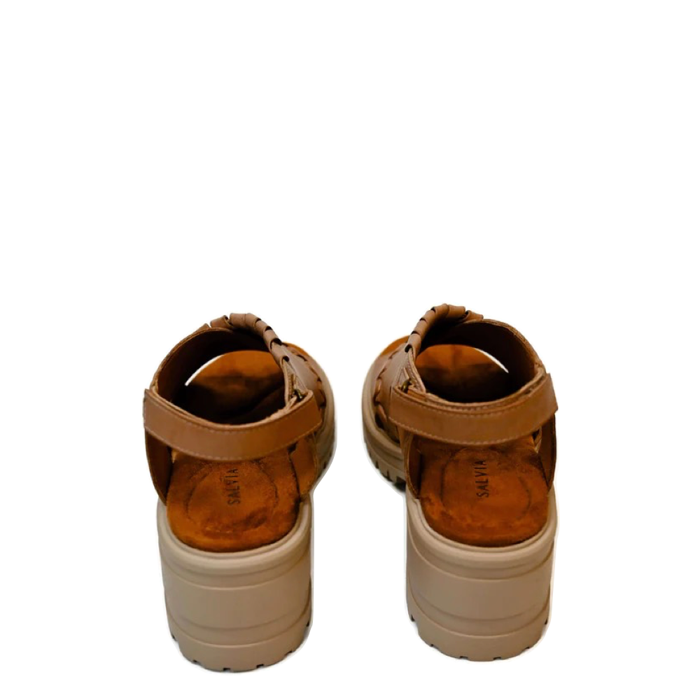 Back view of Salvia Hef Heeled Sandal for women.