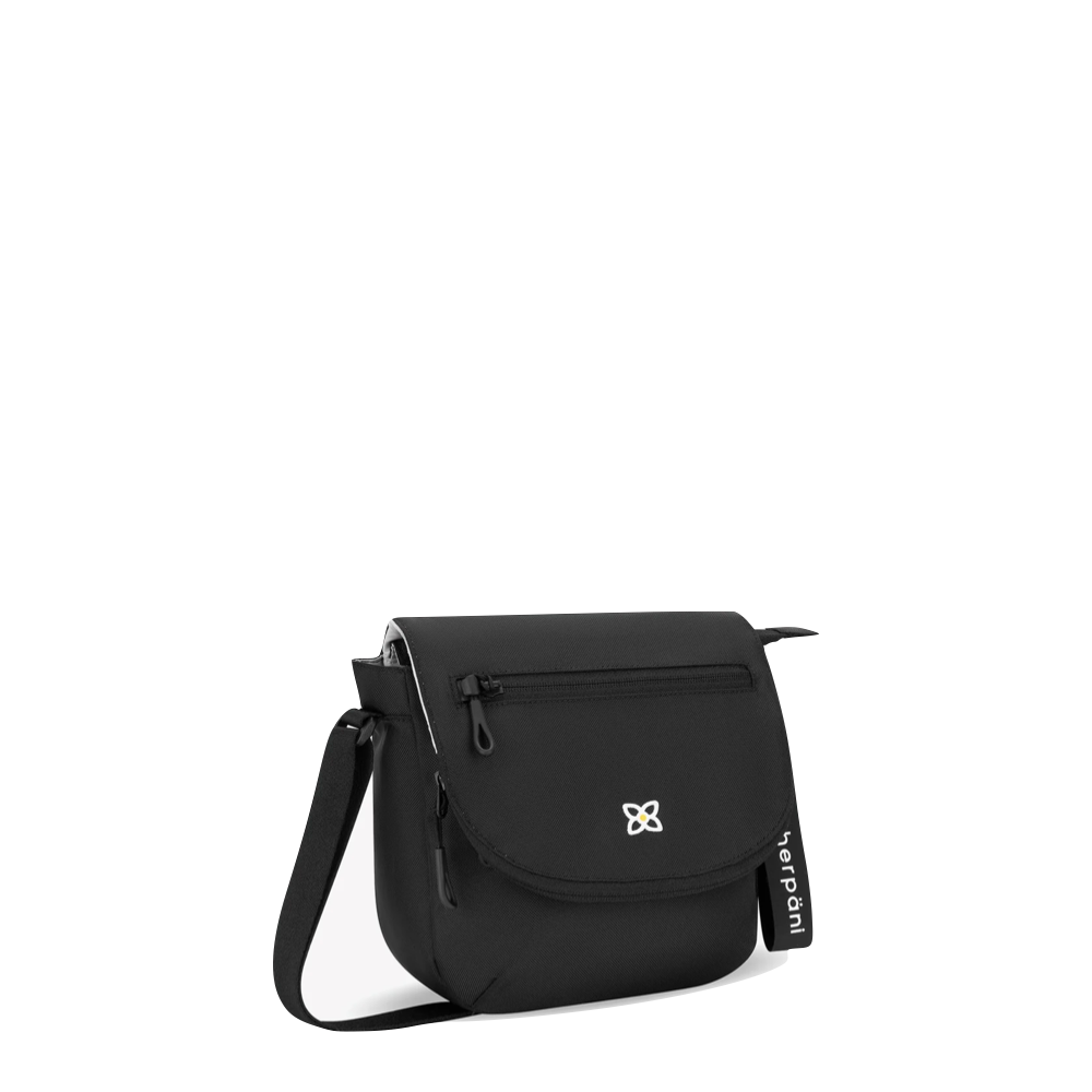 Front/side view of Sherpani Milli Crossbody Messenger Bag.