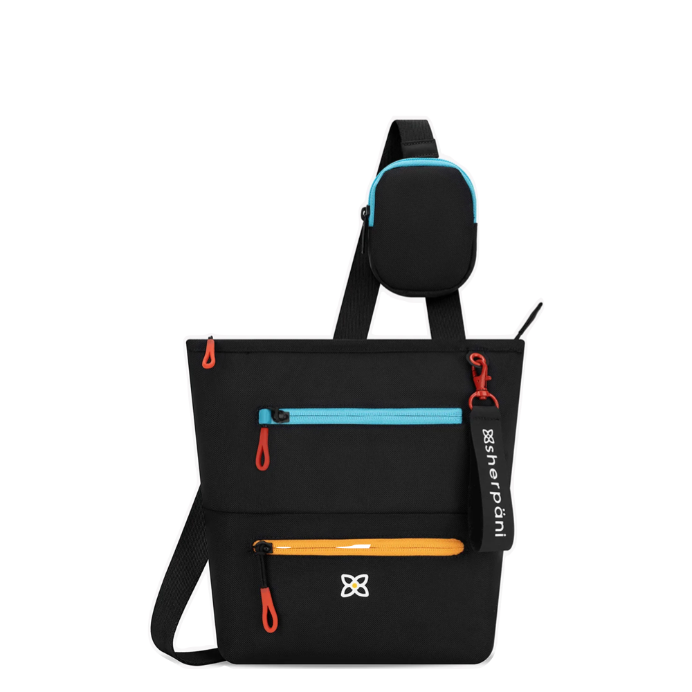 Front view of Sherpani Sadie Crossbody Bag.