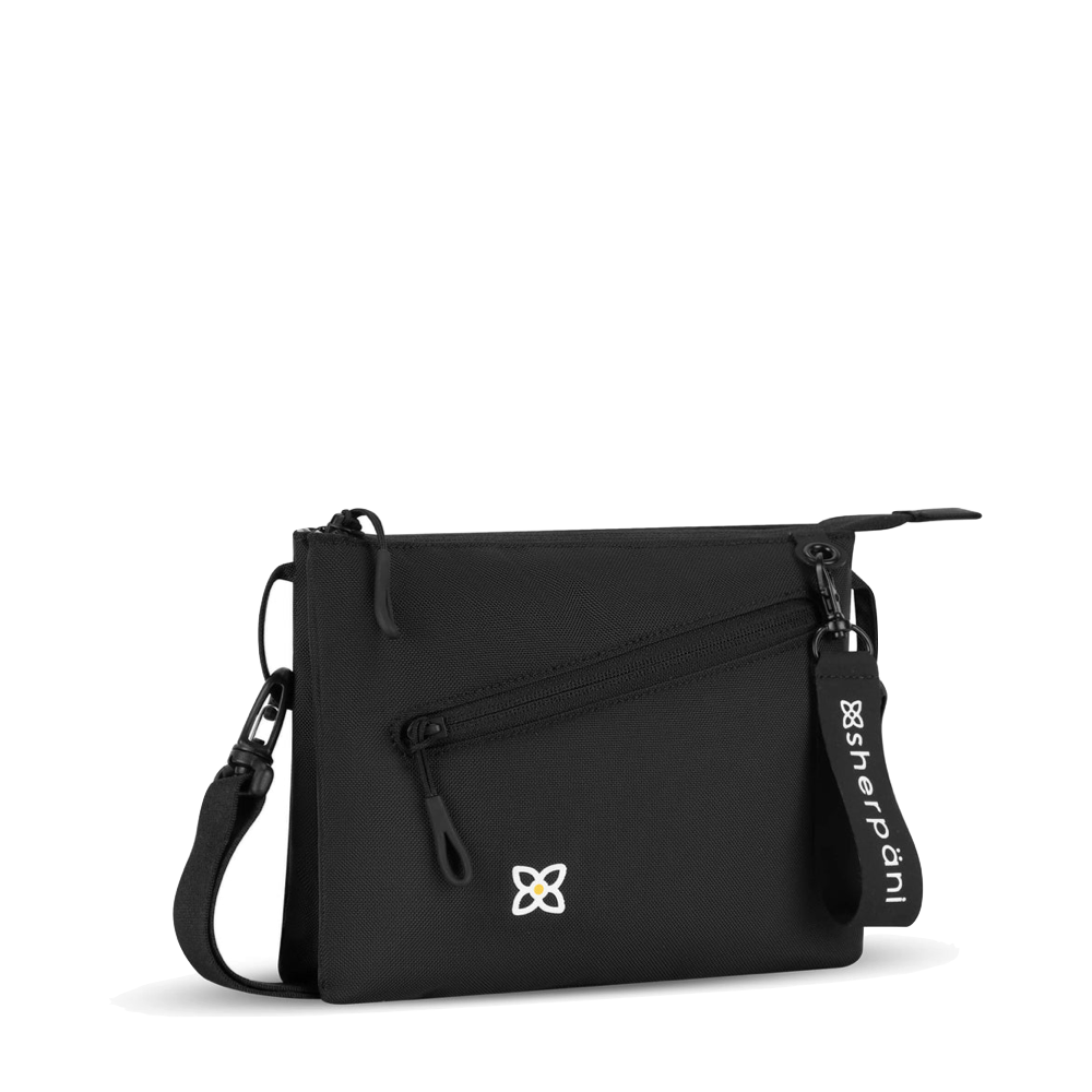 Front view of Sherpani Zoom Dual Pouch Crossbody Bag.