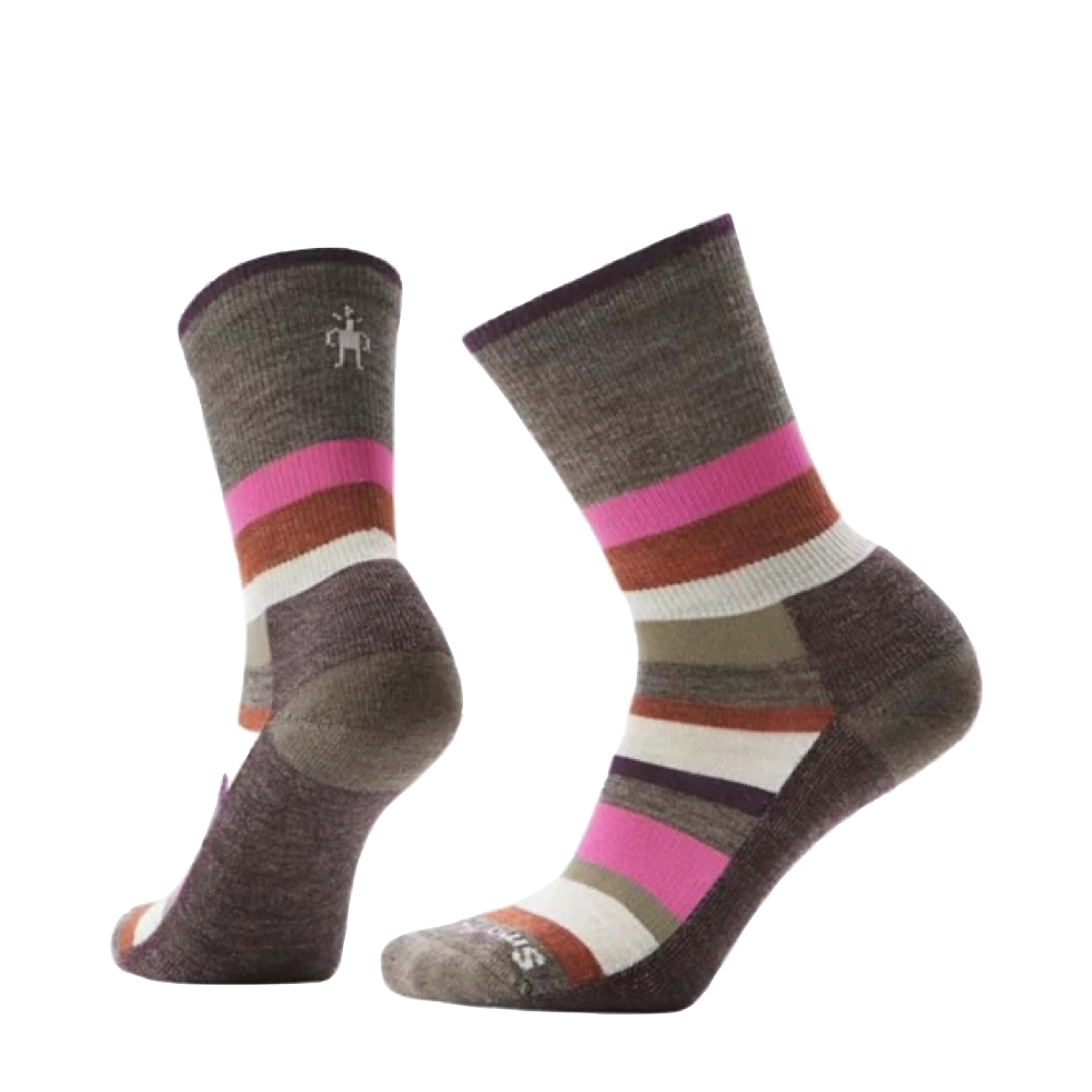 Side (left) view of Smartwool Everyday Multi Stripe Light Cushion Crew Socks.