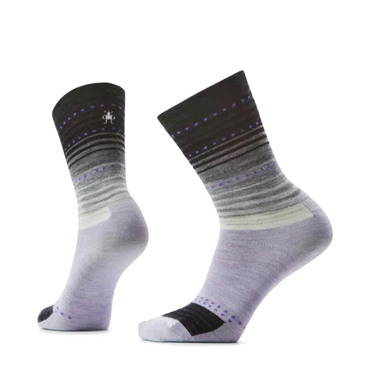 Side (left) view of Smartwool Everyday Stitch Stripe Crew Socks.