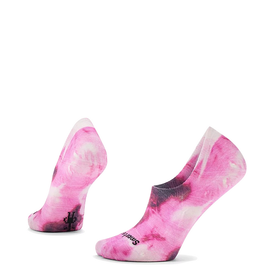 Smartwool Everyday Zero Cushion Far Out Tie Dye Print No Show Socks for unisex.