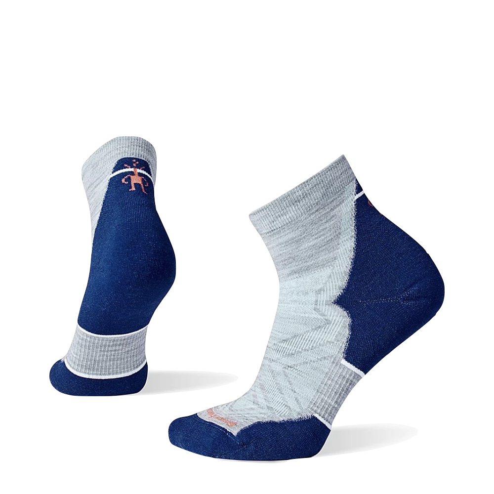 Side (right) view of Smartwool Run Zero Cushion Ankle socks for women.
