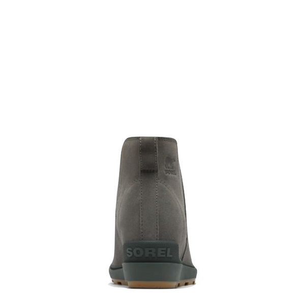 Sorel Women's Evie II Waterproof Wedge Chelsea Boot in Quarry Grey/Grill