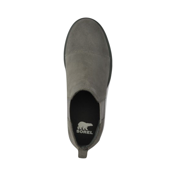 Sorel Women's Evie II Waterproof Wedge Chelsea Boot in Quarry Grey/Grill