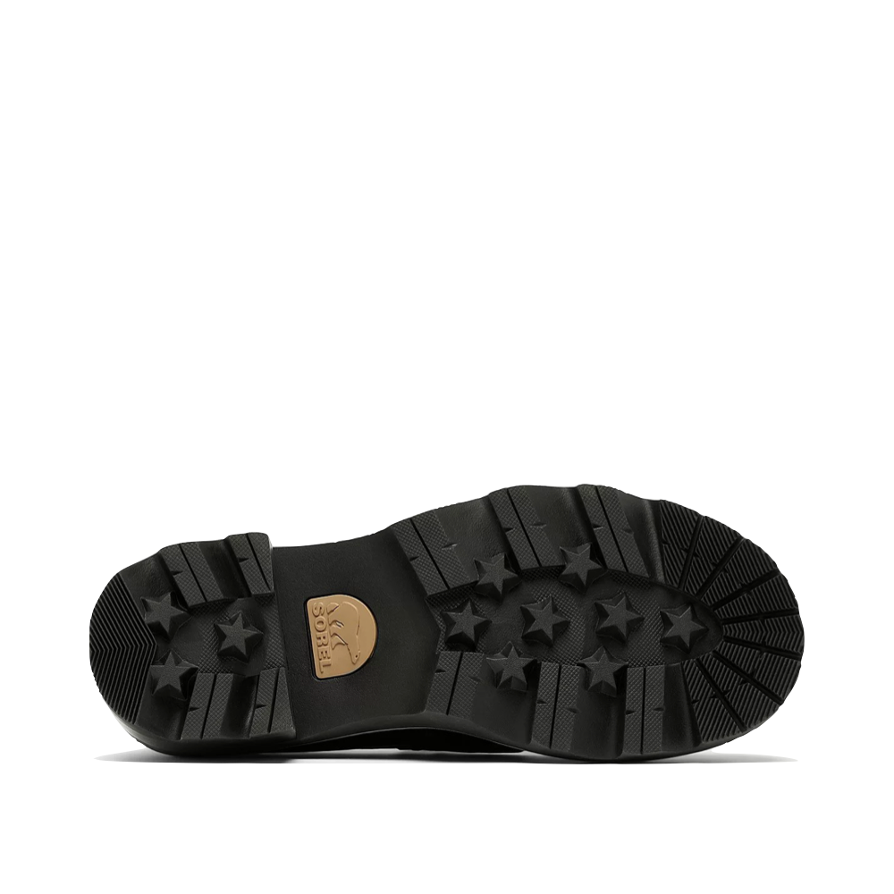 Bottom view of Sorel Joan Now City Leather Heeled Loafer for women.