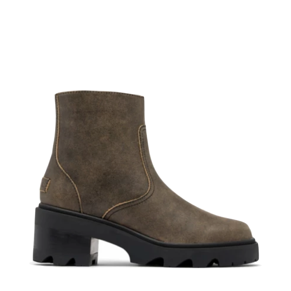 Side (right) view of Sorel Joan Now Zip Bootie for women.