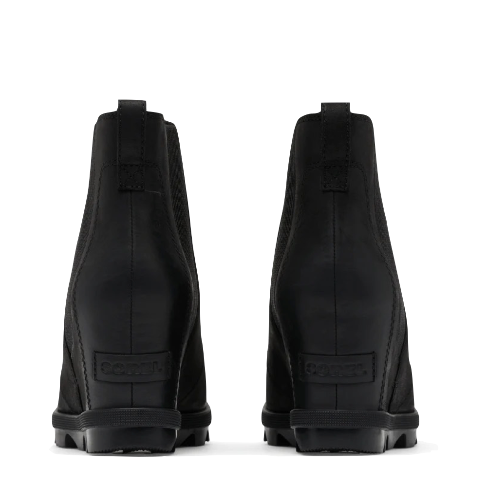 Back view of Sorel Joan Rhapsody Chelsea Wedge Bootie for women.