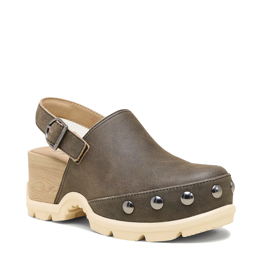 Mudguard and Toe view of Sorel Roam'n Clog RVT for women.