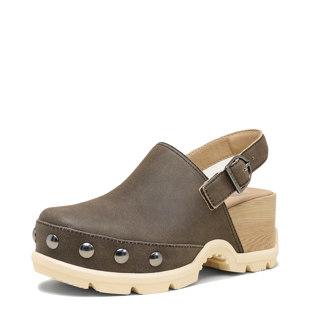 Mudguard and Toe view of Sorel Roam'n Clog RVT for women.