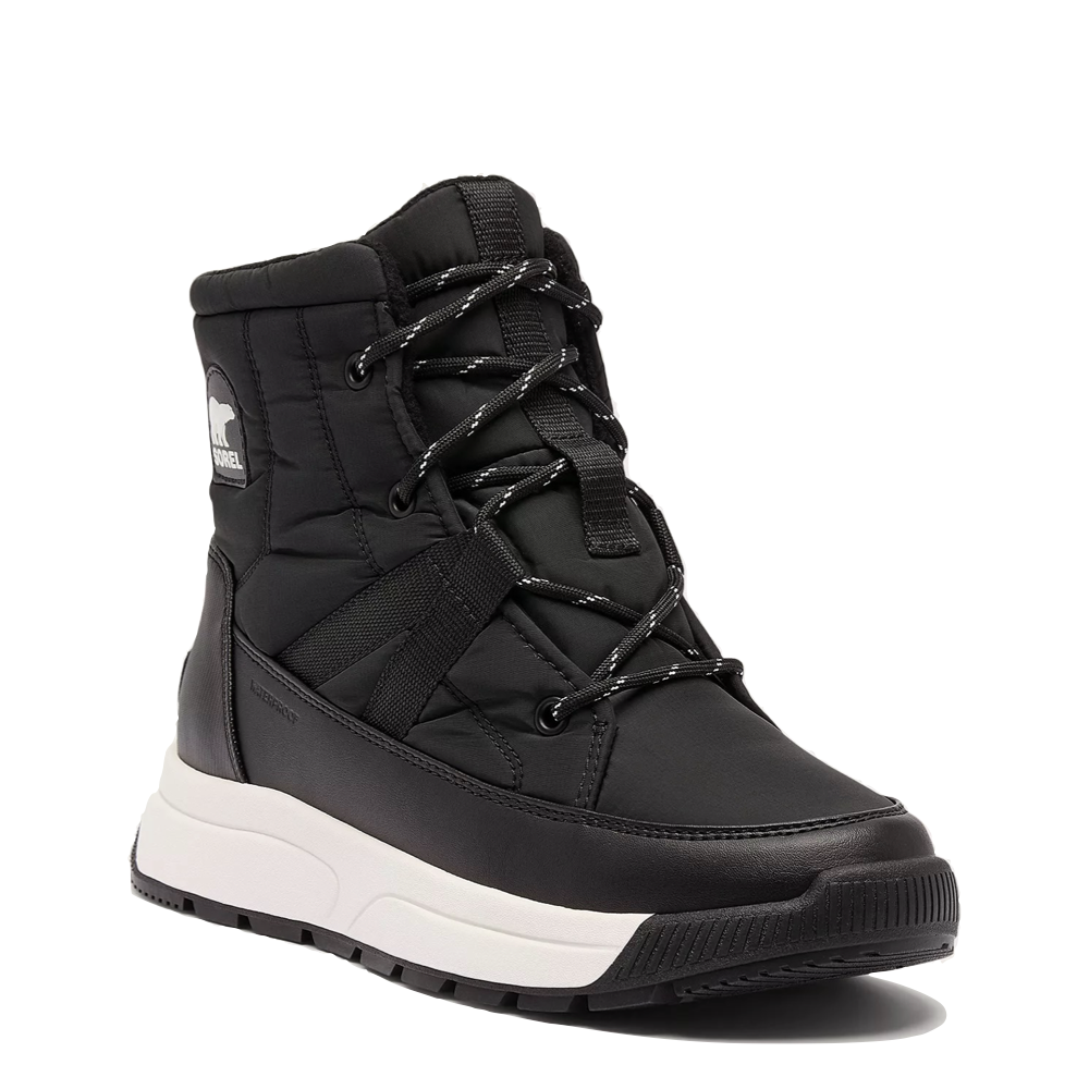 Mudguard and Toe view of Sorel Whitney III Mid Waterproof Boot for women.