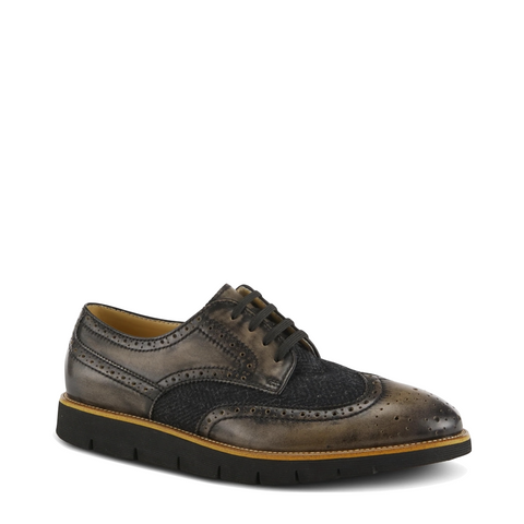 Spring Step Men's Beaufort Wingtip Oxford in Black