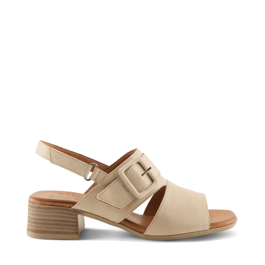 Side (right) view of Spring Step Acoliana Heeled Sandal for women.