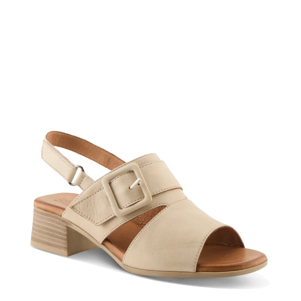 Toe view of Spring Step Acoliana Heeled Sandal for women.