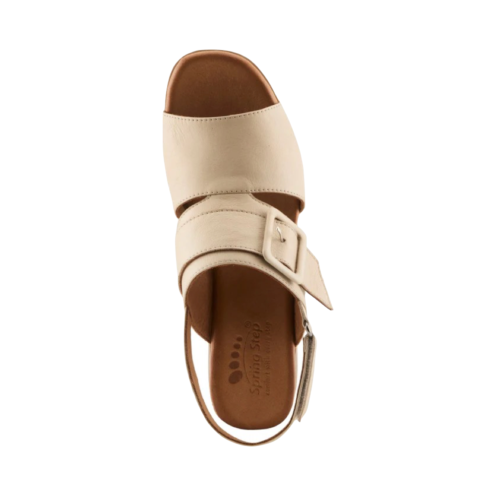 Top-down view of Spring Step Acoliana Heeled Sandal for women.