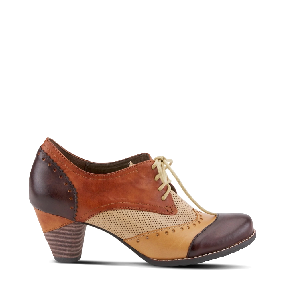 Spring Step Women's Bardot Tie Pump in Brown