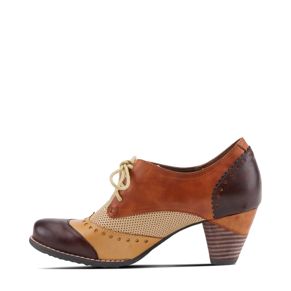 Spring Step Women's Bardot Tie Pump in Brown