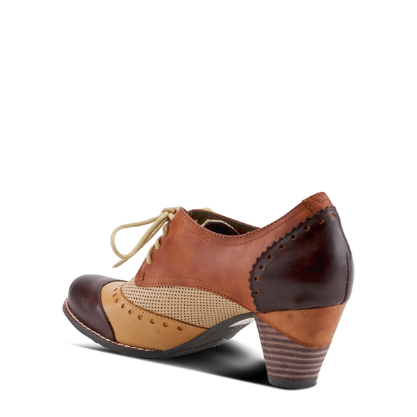 Spring Step Women's Bardot Tie Pump in Brown