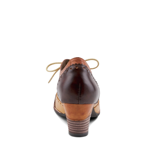 Spring Step Women's Bardot Tie Pump in Brown