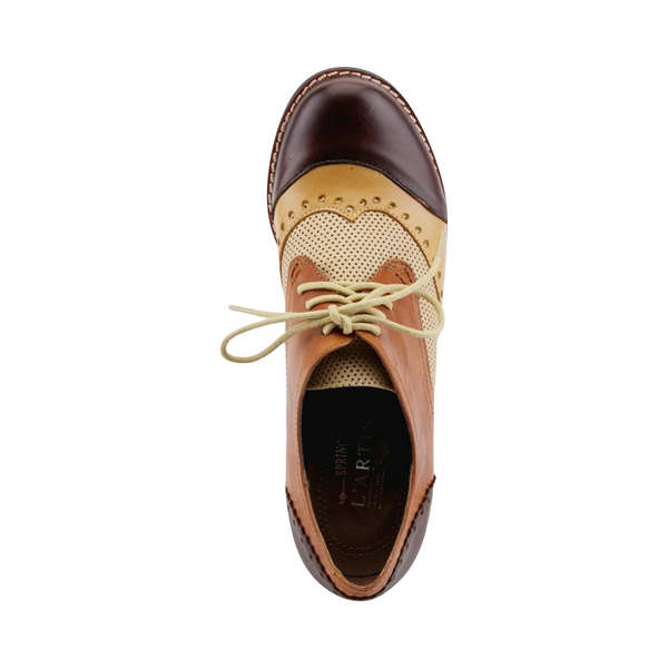 Spring Step Women's Bardot Tie Pump in Brown