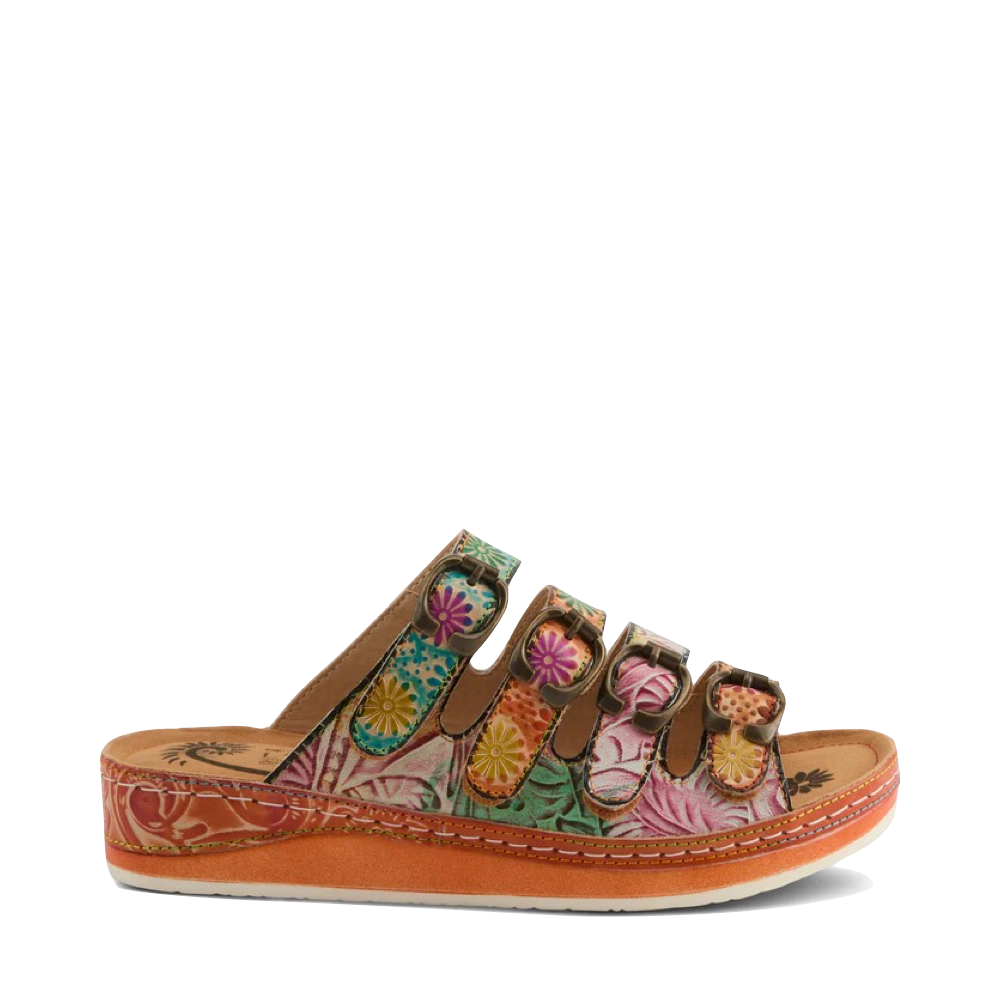 Side (right) view of Spring Step Bellini Slide Sandal for women.