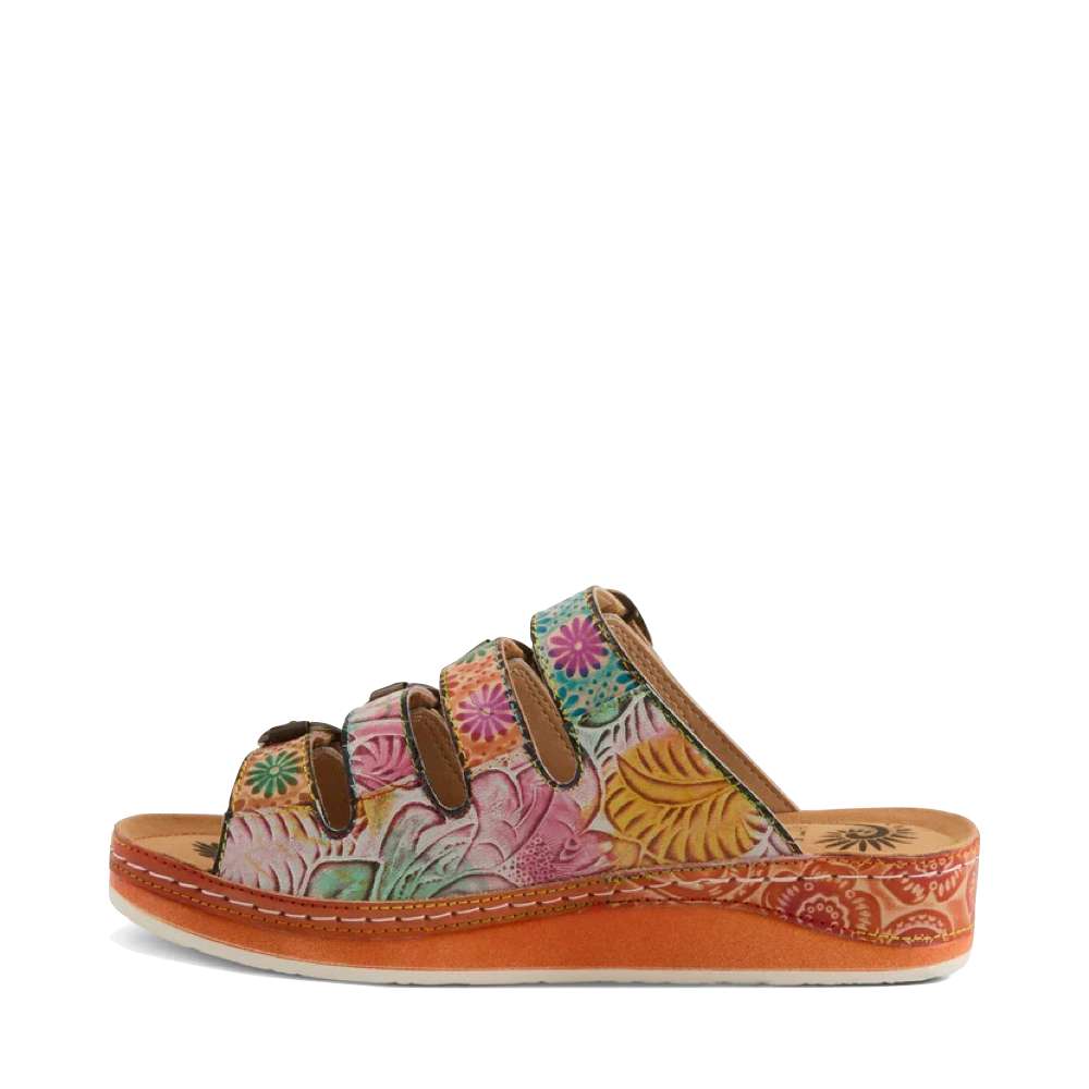 Side (left) view of Spring Step Bellini Slide Sandal for women.