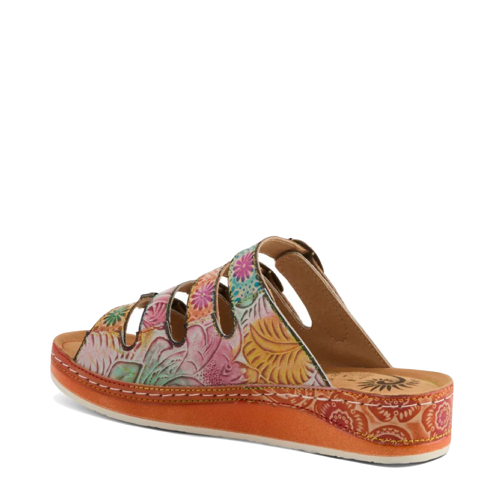 Heel view of Spring Step Bellini Slide Sandal for women.