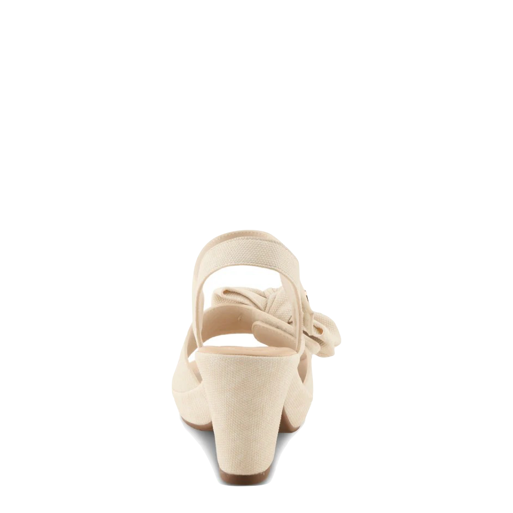 Back view of Spring Step Bowdee Heeled Sandal for women.