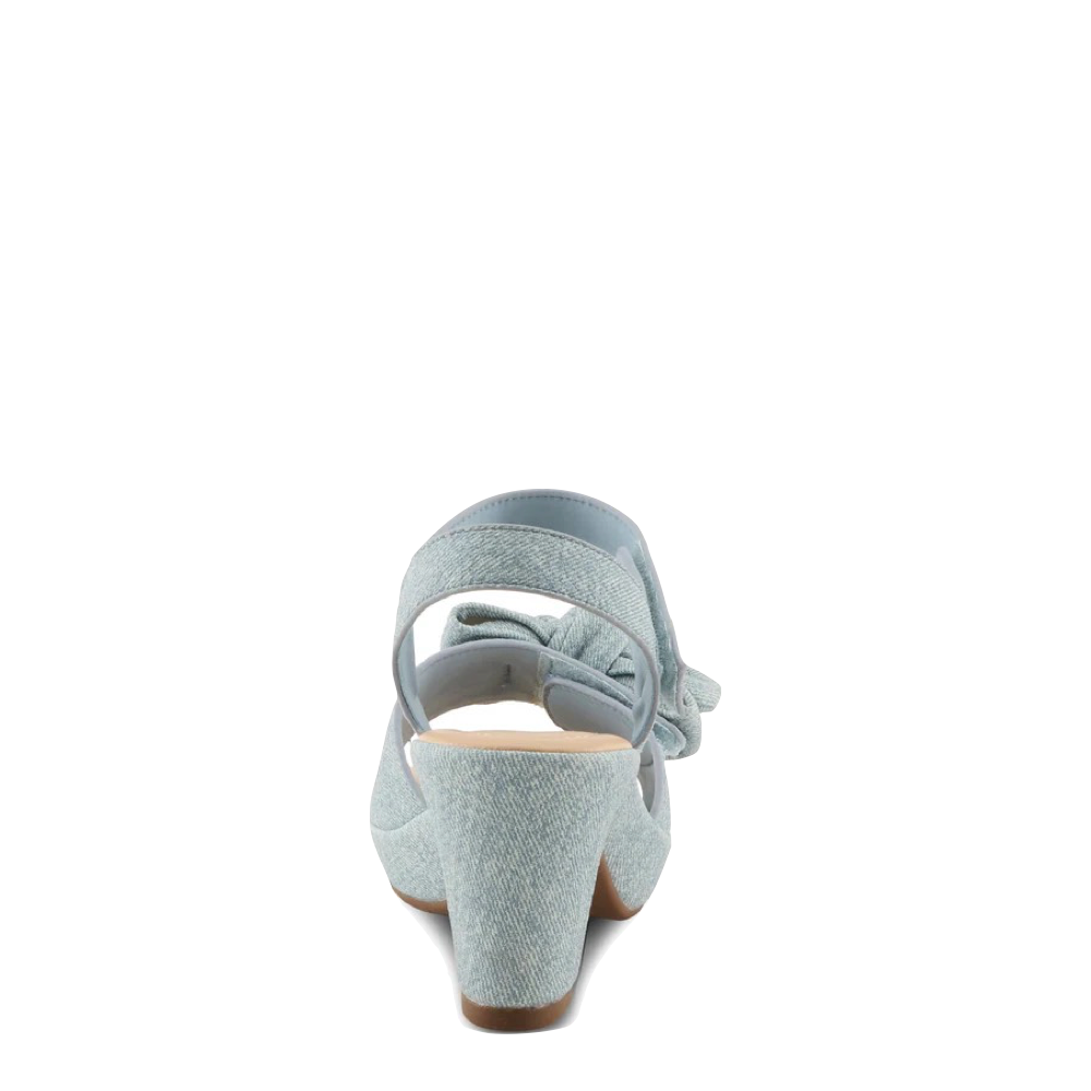 Back view of Spring Step Bowdee Heeled Sandal for women.